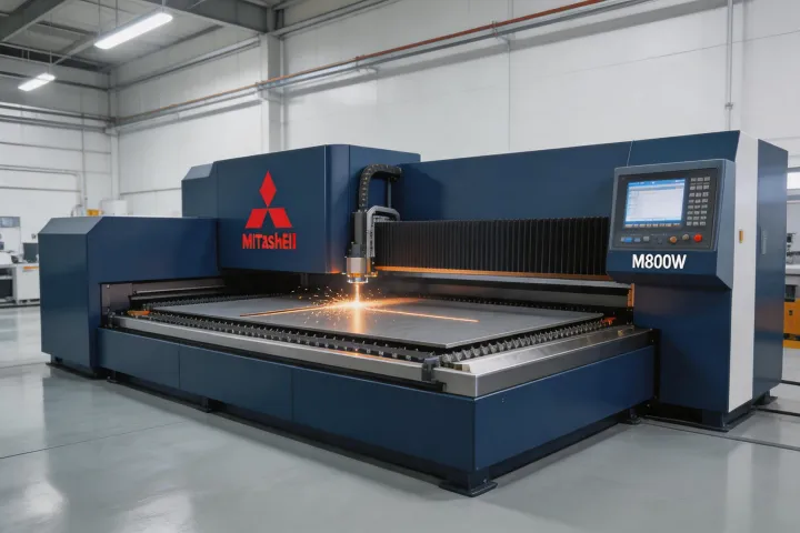 Mitsubishi Electric ML Series fiber laser cutting machine cutting 6mm mild steel