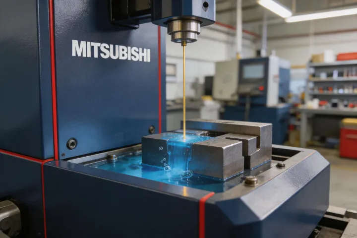 Mitsubishi Electric MV Advance wire EDM with linear drive and fine-wire erosion